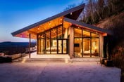 The Glass Frame - Floor-to-ceiling mountain views