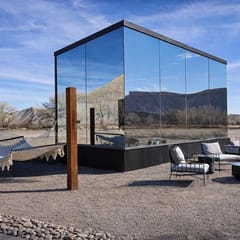 Reflections #2 - Mirror Glass Cabin & Fire Pit