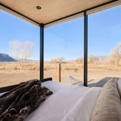 Reflections #7 - Desert glass cabin with hammock