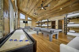 Luxury Cabin Getaway: Hot Tub, Game Room & Creek