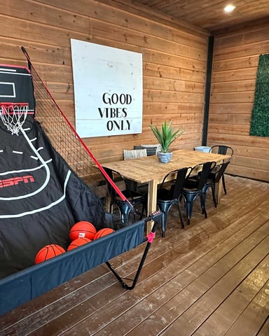 Fire Pits and Game Rooms