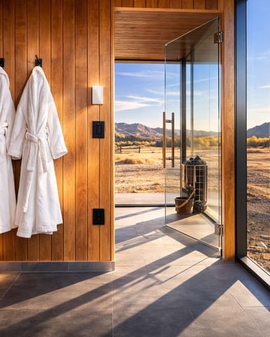 Sauna and Game Area