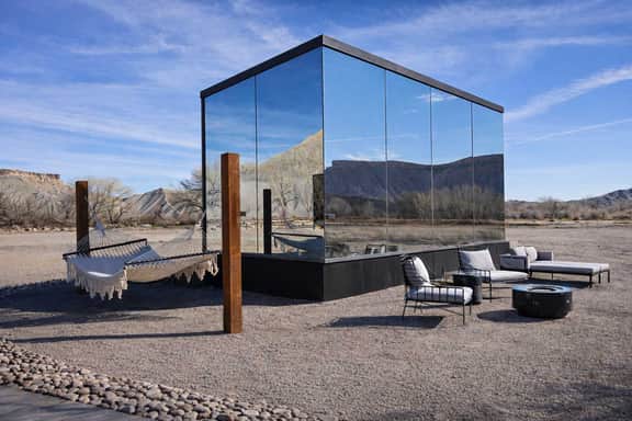 Reflections #3 - Fire pit lounge and red rocks - Image 2