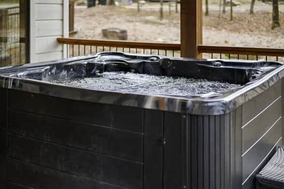 Luxury Cabin Getaway: Hot Tub, Game Room & Creek
